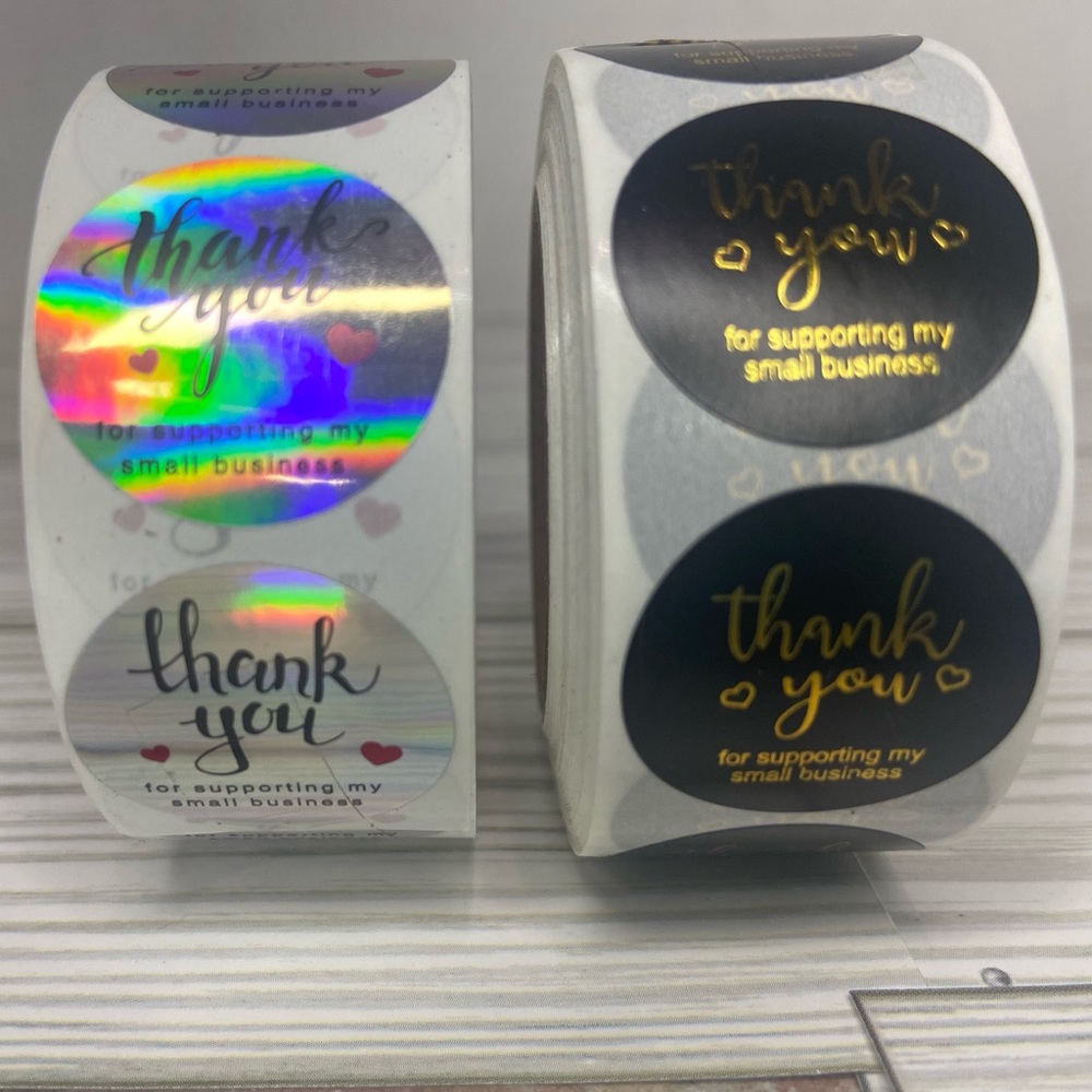 1000 1” thank you stickers - Picture 2 of 2